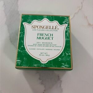 Spongelle French Muguet Body Wash Infused Buffer - Green and Gold